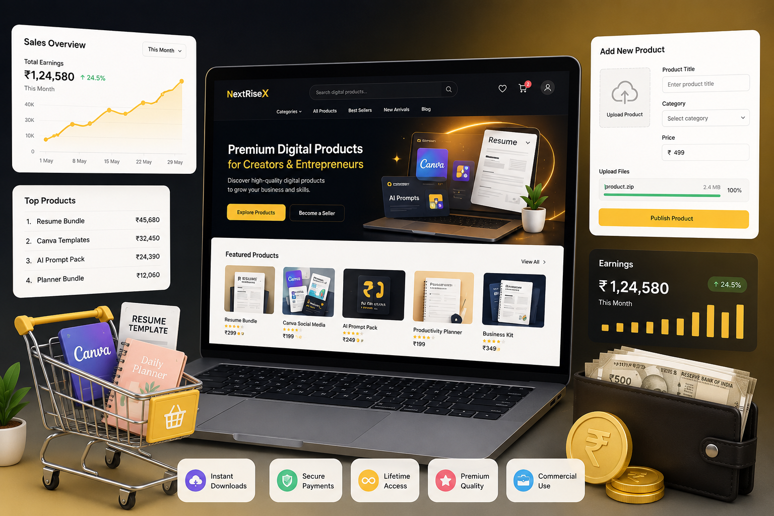 Become a seller on NextRiseX