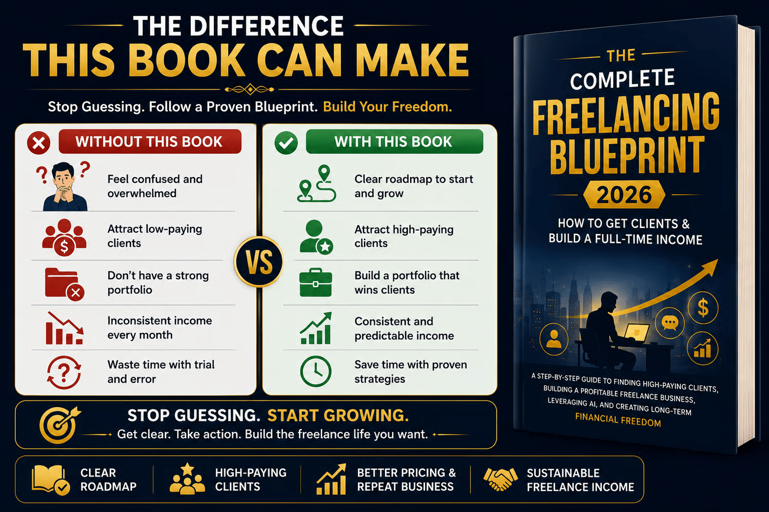 The Complete Freelancing Blueprint 2026 – 250+ Page Guide, Client Templates & AI Tools Bundle
